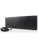 Lenovo | Essential | Essential Wireless Keyboard and Mouse Combo - US English with Euro symbol | Keyboard and Mouse Set | Wireless | Mouse included | US | Black | Numeric keypad | Wireless connection