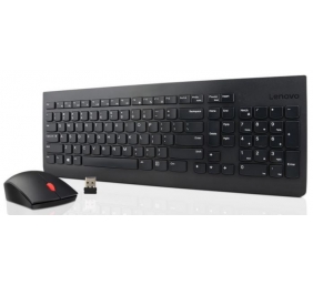 Lenovo | Essential | Essential Wireless Keyboard and Mouse Combo - US English with Euro symbol | Keyboard and Mouse Set | Wireless | Mouse included | US | Black | Numeric keypad | Wireless connection