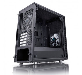 Fractal Design | Define Mini C TG | FD-CA-DEF-MINI-C-BK-TG | Side window | Left side panel - Tempered Glass | Black | Micro ATX | Power supply included No | ATX