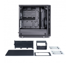 Fractal Design | Define Mini C TG | FD-CA-DEF-MINI-C-BK-TG | Side window | Left side panel - Tempered Glass | Black | Micro ATX | Power supply included No | ATX