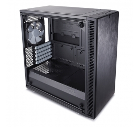 Fractal Design | Define Mini C TG | FD-CA-DEF-MINI-C-BK-TG | Side window | Left side panel - Tempered Glass | Black | Micro ATX | Power supply included No | ATX