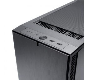 Fractal Design | Define Mini C TG | FD-CA-DEF-MINI-C-BK-TG | Side window | Left side panel - Tempered Glass | Black | Micro ATX | Power supply included No | ATX