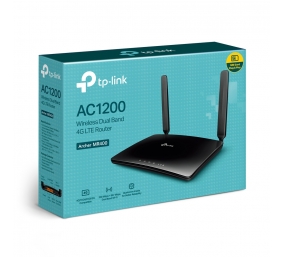 TP-LINK | MR400 AC1200 Wireless Dual Band 4G LTE Router | Archer MR400 | 802.11ac | 10/100 Mbit/s | Mesh Support No | MU-MiMO No | 4G