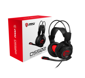 MSI DS502 Gaming Headset, Wired, Black/Red | MSI | DS502 | Wired | Gaming Headset | N/A