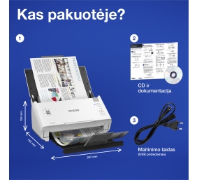 Epson WorkForce DS-410 Skeneris A4 26 ppm 600x600 DPI USB