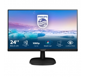 Philips | 243V7QJABF/00 | 23.8 " | IPS | FHD | 16:9 | 60 Hz | 5 ms | 1920 x 1080 | LCD pixels | 250 cd/m² | HDMI ports quantity 1 | Black | Warranty 24 month(s)