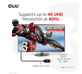 CLUB 3D HDMI 2.0 4K60Hz RedMere cable 10
