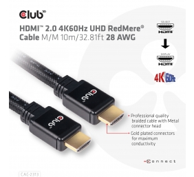 CLUB 3D HDMI 2.0 4K60Hz RedMere cable 10