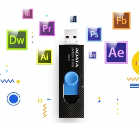ADATA | UV320 | 128 GB | USB 3.1 | Black/Blue