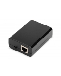 DIGITUS Gigabit Ethernet PoE+ Splitter, 802.3at, 24 W | Digitus | Black | PoE splitter