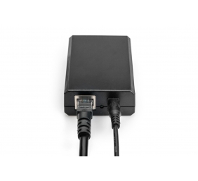 DIGITUS Gigabit Ethernet PoE+ Splitter, 802.3at, 24 W | Digitus | Black | PoE splitter