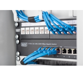 Digitus | 8-port Gigabit Ethernet Switch | DN-80114 | Unmanaged | Rackmountable | Power supply type Internal