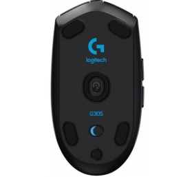 Logitech G305 Lightspeed Belaidė žaidimų pelė, RF Wireless + Bluetooth, 12000 DPI, Juoda
