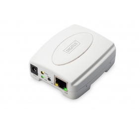 Digitus | USB Print Server, 1-Port 1x RJ45, 1x USB A, USB 2.0 | DN-13003-2 | White