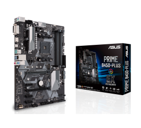 Asus | PRIME B450-PLUS | Processor family AMD | Processor socket AM4 | Memory slots 4 | Number of SATA connectors 6 x SATA 6Gb/s connector(s) | Chipset AMD B | ATX