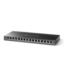 TP-LINK | Switch | TL-SG116E | Web managed | Wall mountable | Gigabit Ethernet (copper) ports quantity 16 | Power supply type External | 36 month(s)