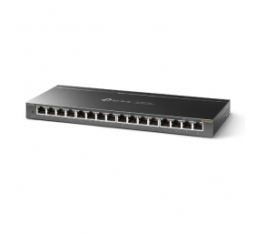 TP-LINK | Switch | TL-SG116E | Web managed | Wall mountable | Gigabit Ethernet (copper) ports quantity 16 | Power supply type External | 36 month(s)