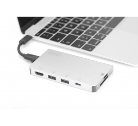 DIGITUS USB Multiport Travel Dock 6-Port
