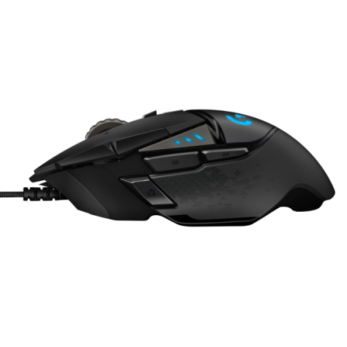 Logitech G502 HERO Laidinė žaidimų pelė, USB Type-A, Optical, 25600 DPI, Juoda