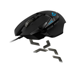 Logitech G502 HERO Laidinė žaidimų pelė, USB Type-A, Optical, 25600 DPI, Juoda
