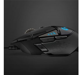 Logitech G502 HERO Laidinė žaidimų pelė, USB Type-A, Optical, 25600 DPI, Juoda