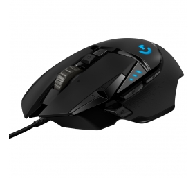 Logitech G502 HERO Laidinė žaidimų pelė, USB Type-A, Optical, 25600 DPI, Juoda