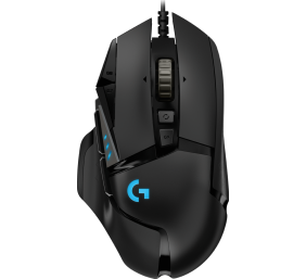 Logitech G502 HERO Laidinė žaidimų pelė, USB Type-A, Optical, 25600 DPI, Juoda