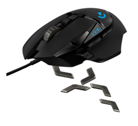 Logitech G502 HERO Laidinė žaidimų pelė, USB Type-A, Optical, 25600 DPI, Juoda