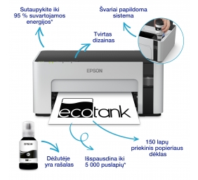 Epson | EcoTank M1120 | Inkjet | Mono | Standard | Wi-Fi | Grey