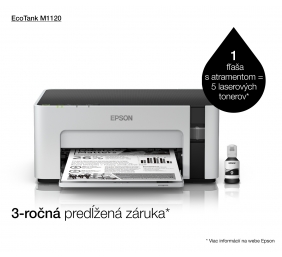 Epson EcoTank M1120 | Mono | Inkjet | Standard | Wi-Fi | Maximum ISO A-series paper size A4 | Grey