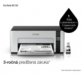 EcoTank M1120 | Mono | Inkjet | Standard | Wi-Fi | Maximum ISO A-series paper size A4 | Grey