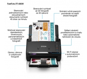 Epson | Document scanner | FastFoto FF-680W | Wireless