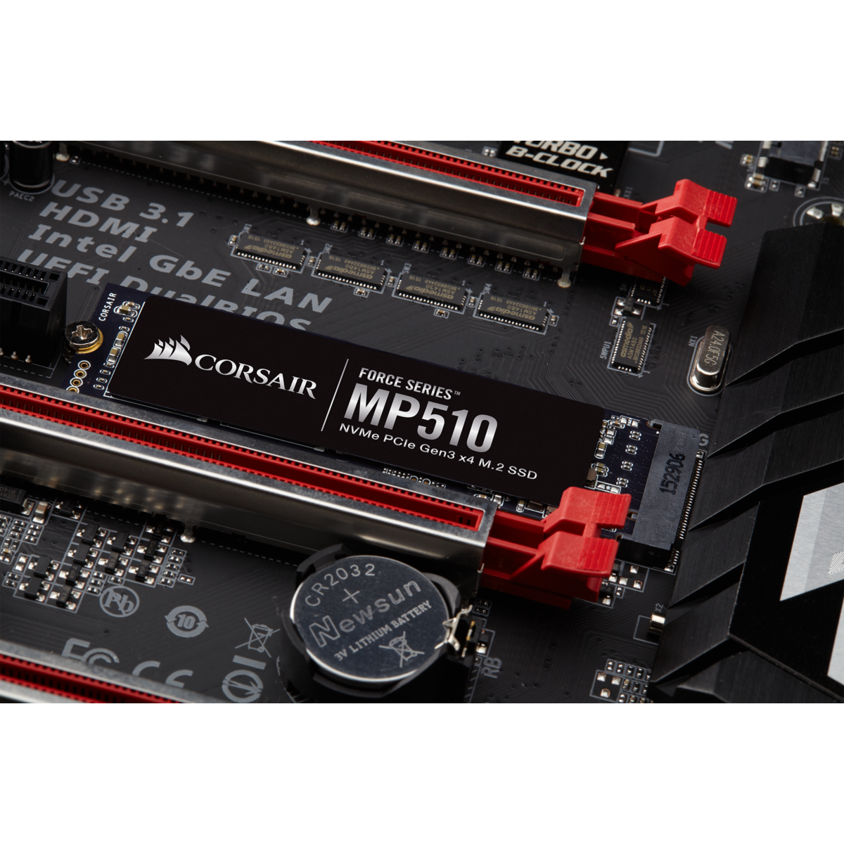 Corsair Force Series SSD MP510 1920 GB SSD form factor M.2 2280 SSD interface PCIe Gen3x4 Write speed 2700 MB/s Read speed 3480 MB/s