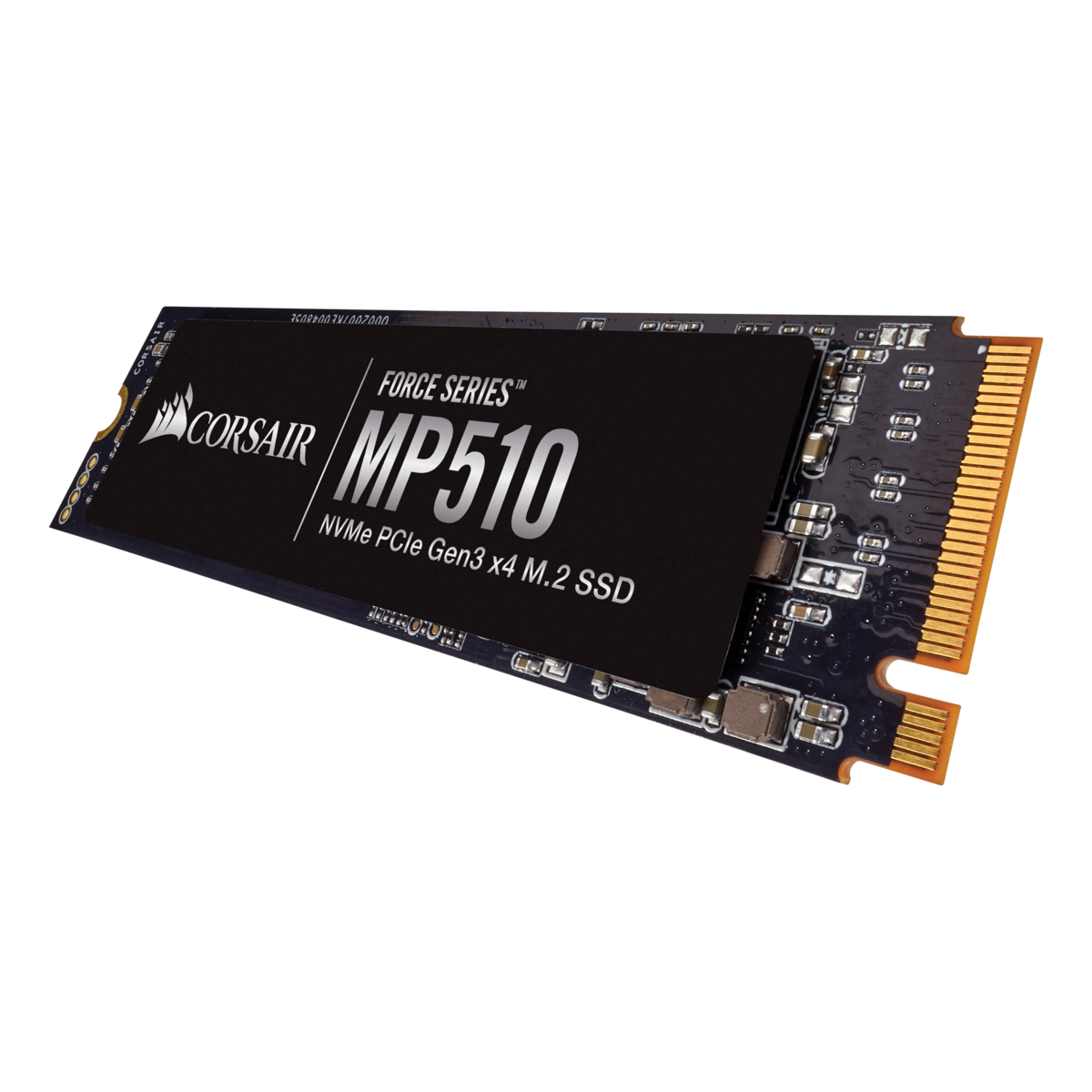 Corsair Force Series SSD MP510 1920 GB SSD form factor M.2 2280 SSD interface PCIe Gen3x4 Write speed 2700 MB/s Read speed 3480 MB/s