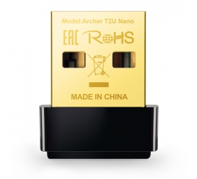 TP-LINK | Dual Band USB 2.0 Adapter | Archer T2U Nano | 2.4GHz/5GHz, 802.11ac, 200+433 Mbps