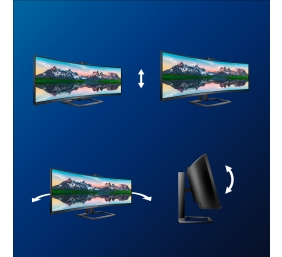 Philips | SuperWide curved LCD display | 499P9H/00 | 48.8 " | VA | Dual QHD | 32:9 | 70 Hz | 5 ms | 5120 x 1440 pixels | 450 cd/m² | Headphone out | HDMI ports quantity 2 | Black
