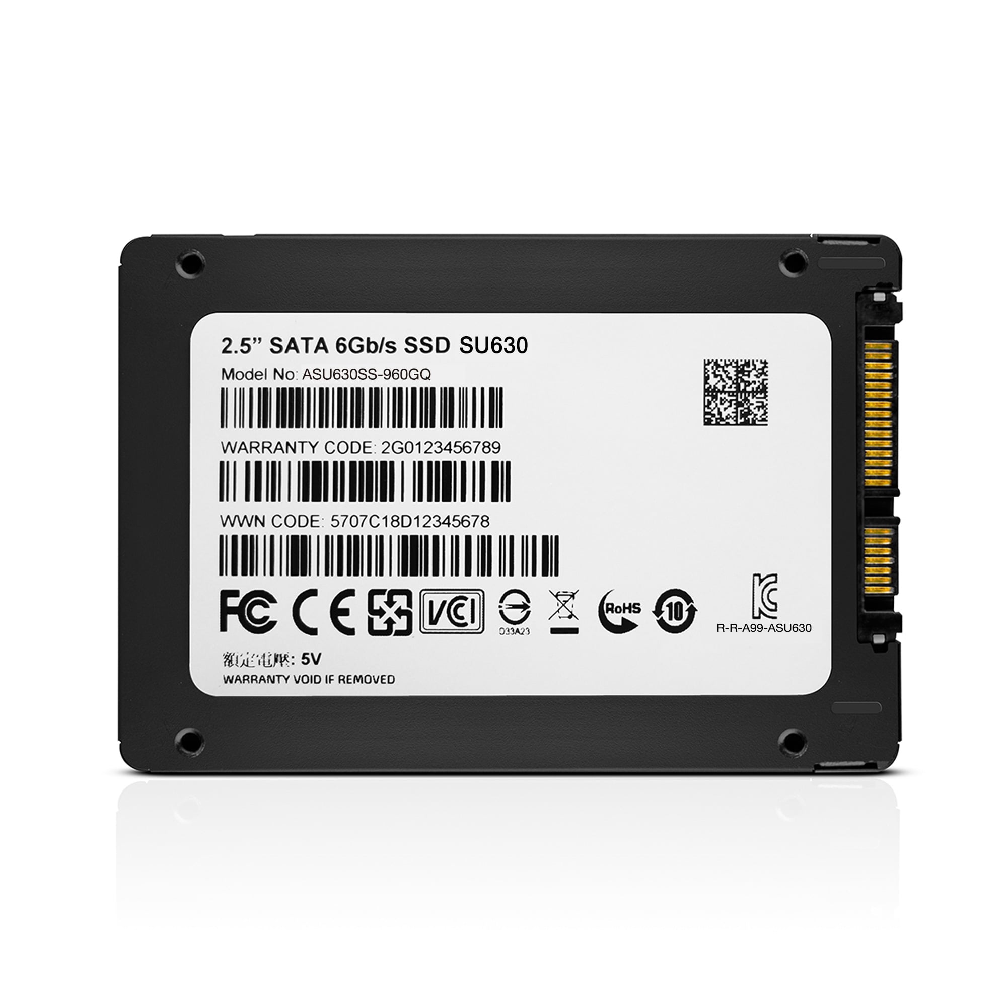 ADATA | Ultimate SU630 3D NAND SSD | 960 GB | SSD form factor 2.5” | Solid-state drive interface SATA | Read speed 520 MB/s | Write speed 450 MB/s