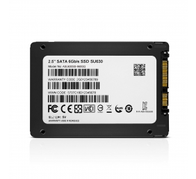 ADATA | Ultimate SU630 3D NAND SSD | 960 GB | SSD form factor 2.5” | SSD interface SATA | Read speed 520 MB/s | Write speed 450 MB/s