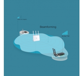 TP-LINK Archer T4E Dual Band PCI Express Adapter 2.4GHz/5GHz, 802.11ac, 300+867 Mbps, 2xDetachable antennas