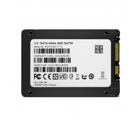 ADATA Ultimate SU750 1000 GB SSD form factor 2.5" SSD interface SATA Write speed 520 MB/s Read speed 550 MB/s