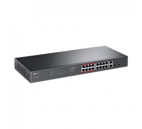 TP-LINK | Switch | TL-SL1218MP | Unmanaged | Rackmountable | 10/100 Mbps (RJ-45) ports quantity 16 | 1 Gbps (RJ-45) ports quantity 2 | PoE ports quantity | PoE+ ports quantity 16 | Power supply type | 36 month(s)