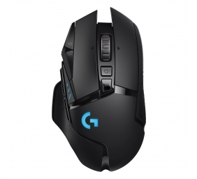 Logitech G502 LIGHTSPEED Belaidė žaidimų pelė, RF Wireless, 25600 DPI, Juoda