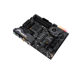 Asus TUF GAMING X570-PLUS (WI-FI) Processor family AMD, Processor socket AM4, DDR4, Memory slots 4, Number of SATA connectors 8, Chipset AMD X, ATX