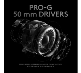 Logitech G PRO X Laidinės žaidimų ausinės, Juoda