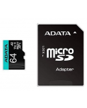 ADATA | Premier Pro UHS-I U3 V30S | 64 GB | MicroSDXC | Flash memory class 10 | Adapter