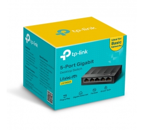 TP-LINK | 5-Port Desktop Switch | LS1005G | Unmanaged | Desktop | 1 Gbps (RJ-45) ports quantity | SFP ports quantity | PoE ports quantity | PoE+ ports quantity | Power supply type External | month(s)