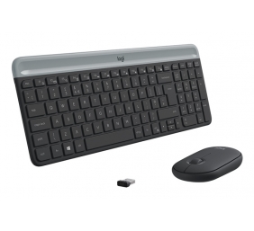 Logitech MK470 Slim Combo Belaidė klaviatūra + pelė, US, Graphite