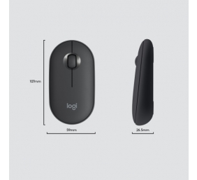 Logitech MK470 Slim Combo Belaidė klaviatūra + pelė, US, Graphite