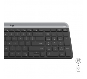Logitech MK470 Slim Combo Belaidė klaviatūra + pelė, US, Graphite