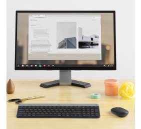 Logitech MK470 Slim Combo Belaidė klaviatūra + pelė, US, Graphite